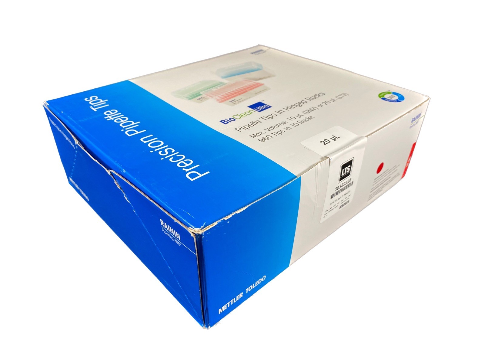 METTLER TOLEDO RAININ 20μL RT LTS F LiteTouch Pipette Tips 30389225 (960/Cs)