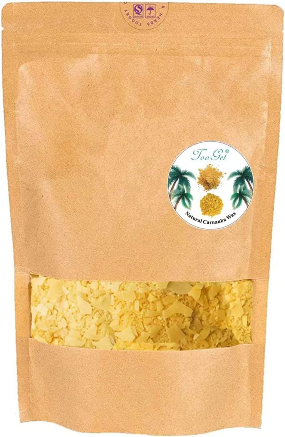 TooGet Carnauba Wax Flakes, Natural Multipurpose Wax Bulk for Craft DIY, Cand…