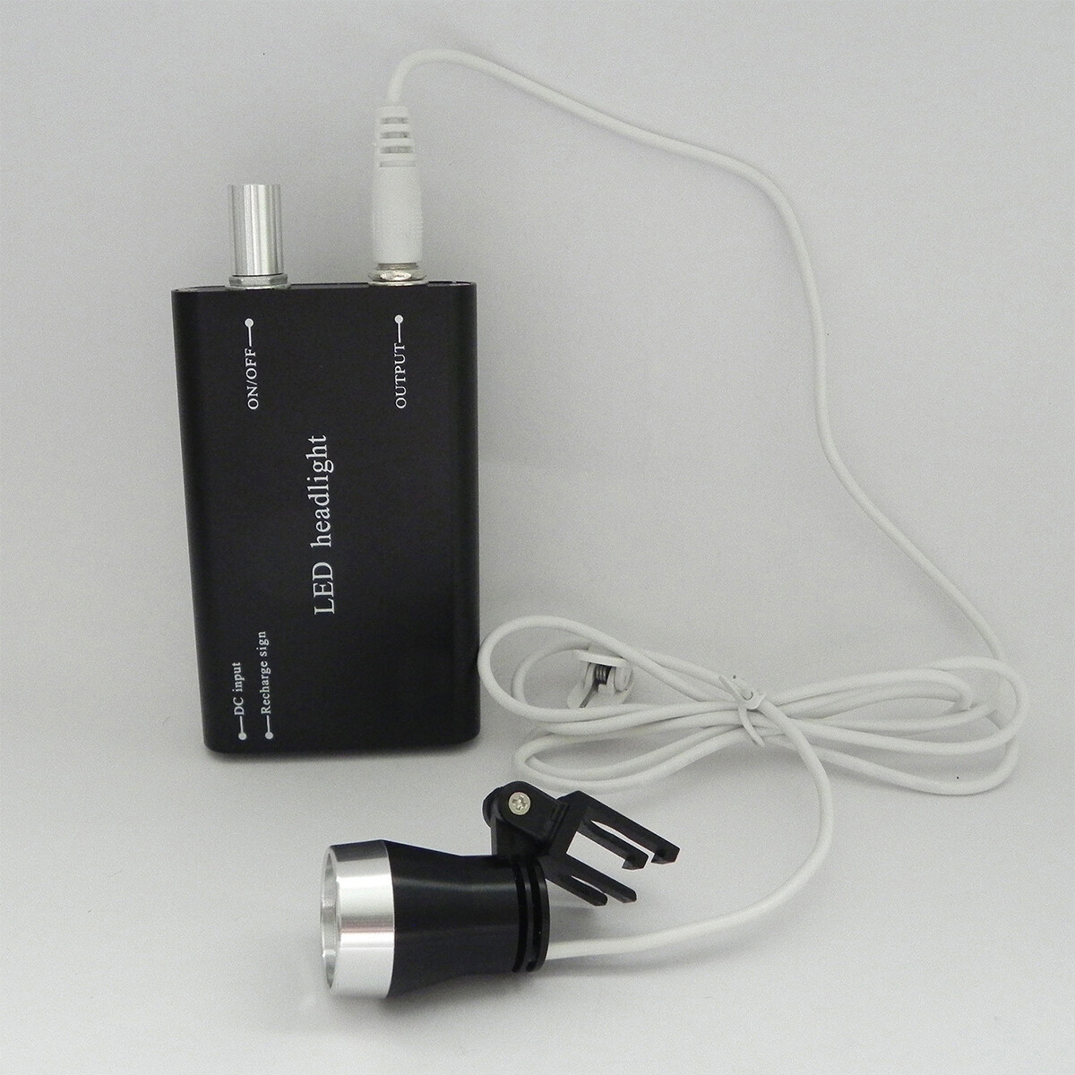 Portable Black LED Head Light Lamp With Clip for Dental Surgical Loupes USB Type