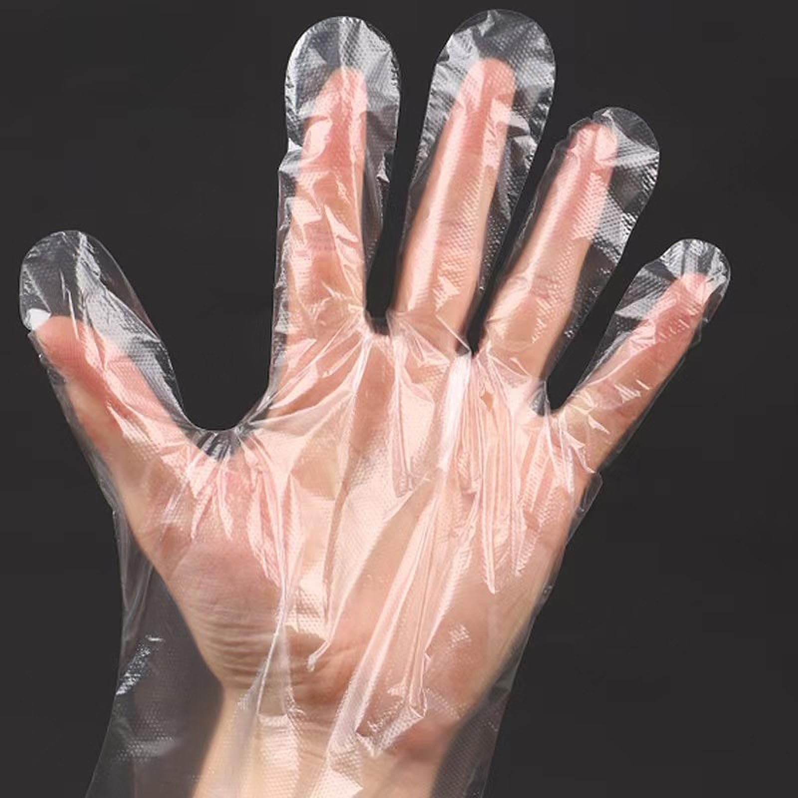 400 Count Disposable Plastic Food Prep Gloves for Food Handling House Cleaning