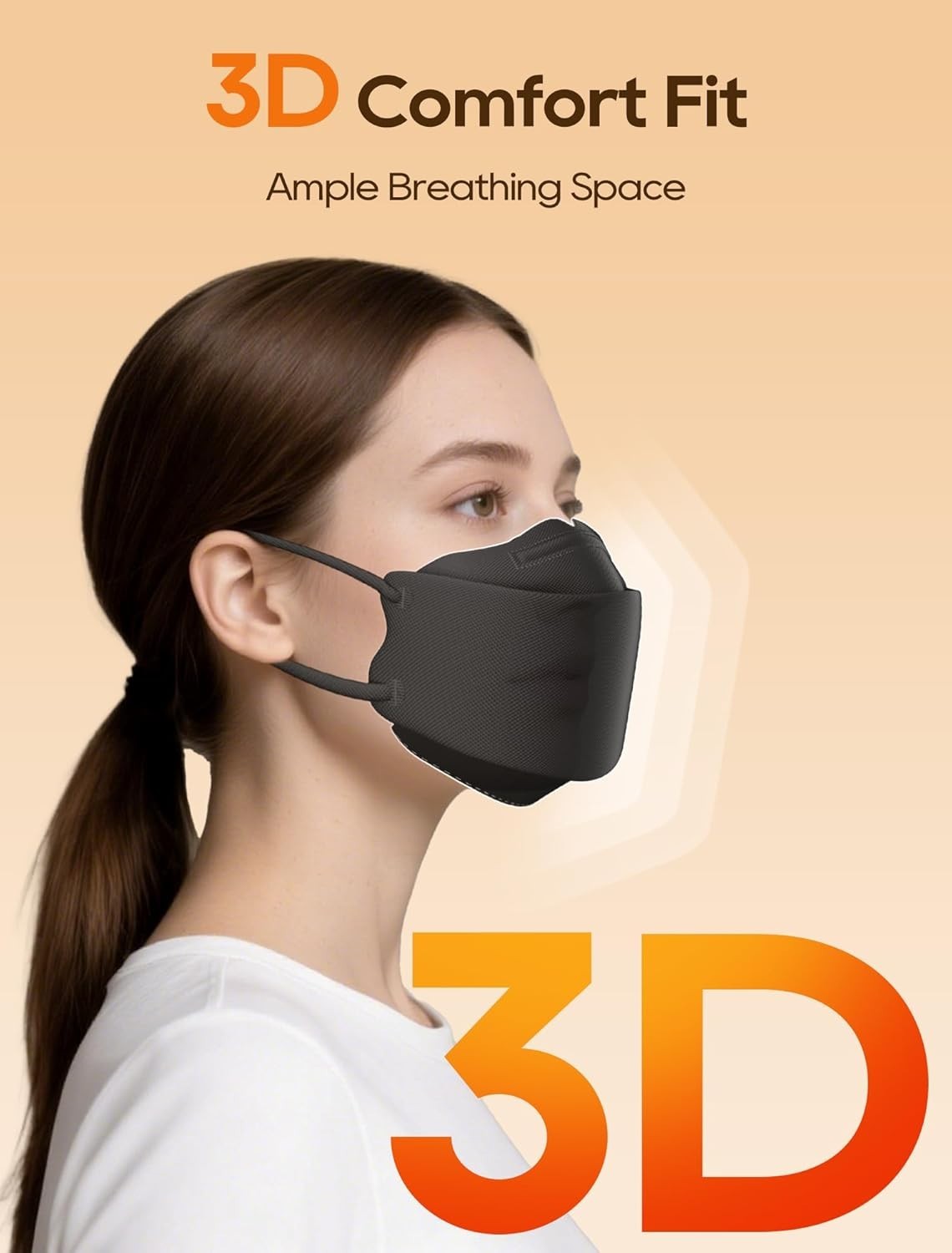 KN95 Face Masks 50 Pack for Adults, Breathable and Comfortable, Efficiency≥95%