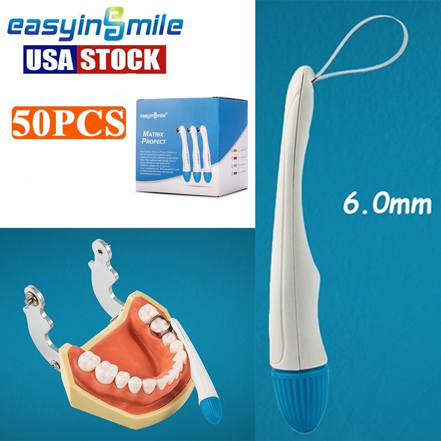 50pcs/box Dental Pro Matrices Bands Molar Restoration Matrix Bands 6MM Standard