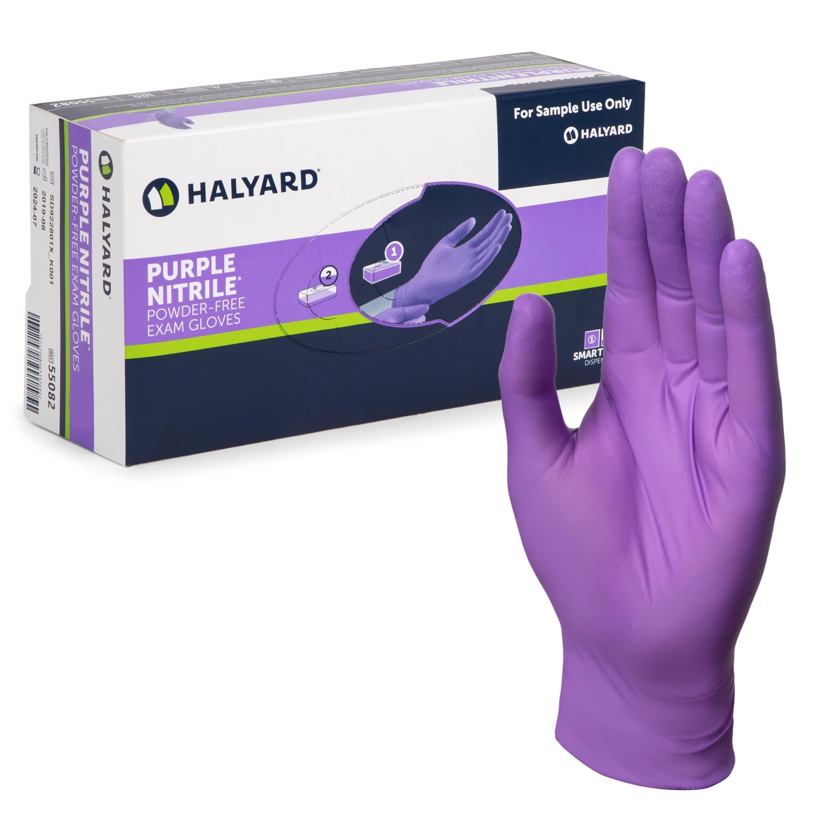 PURPLE NITRILE Gloves Powder Free Disposable Medical Exam Gloves Dental Chemo…