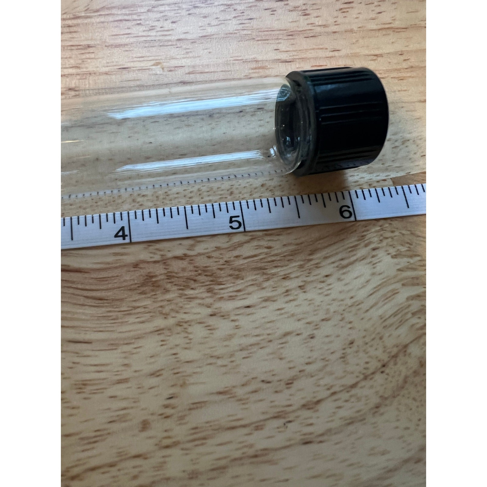 12 Capped Glass Test Tubes with Wood Stand Display Rack Science Lab Testing