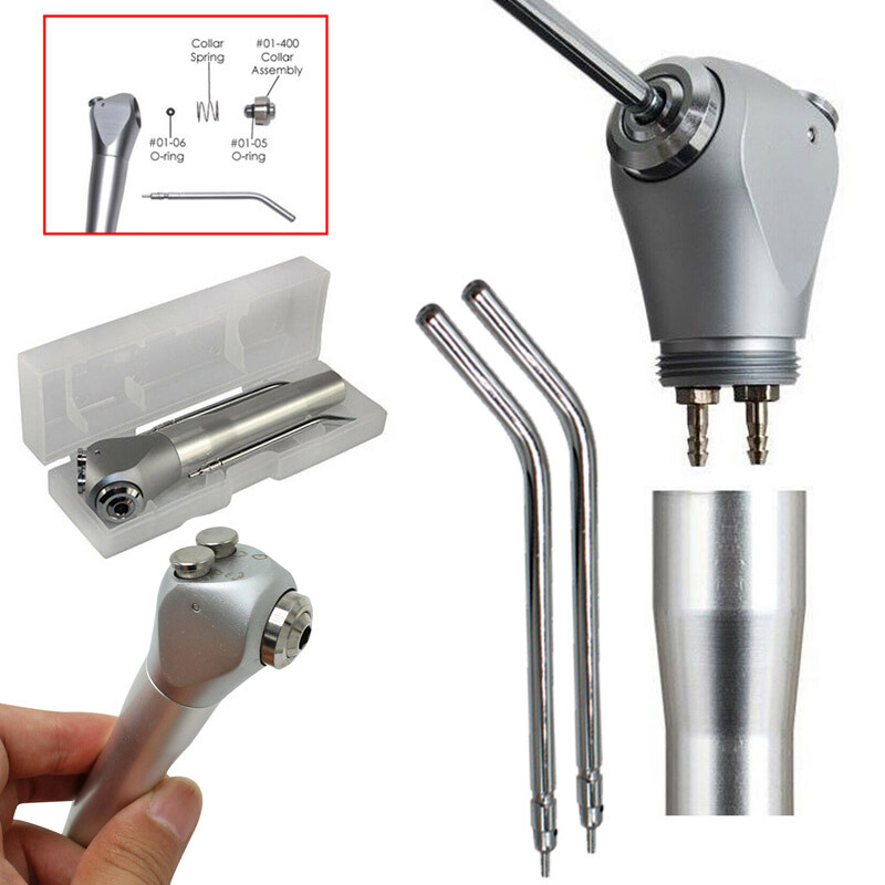 3 Way Air Water Spray Triple Syringe Handpiece + 2 Nozzles Tips Tubes Dental