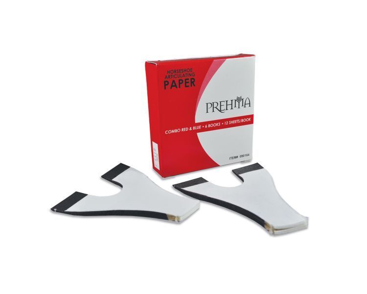 Keystone 04-00622 Prehma Articulating Paper Thin Horseshoe Red/Blue 144/Pk