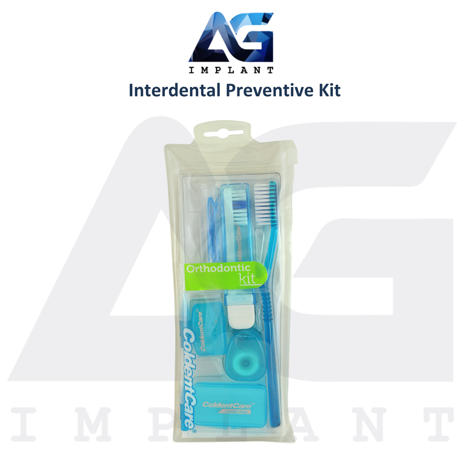 Ortho Interdental Preventive Kit Brushes Floss Multipurpose Case Dental Wax