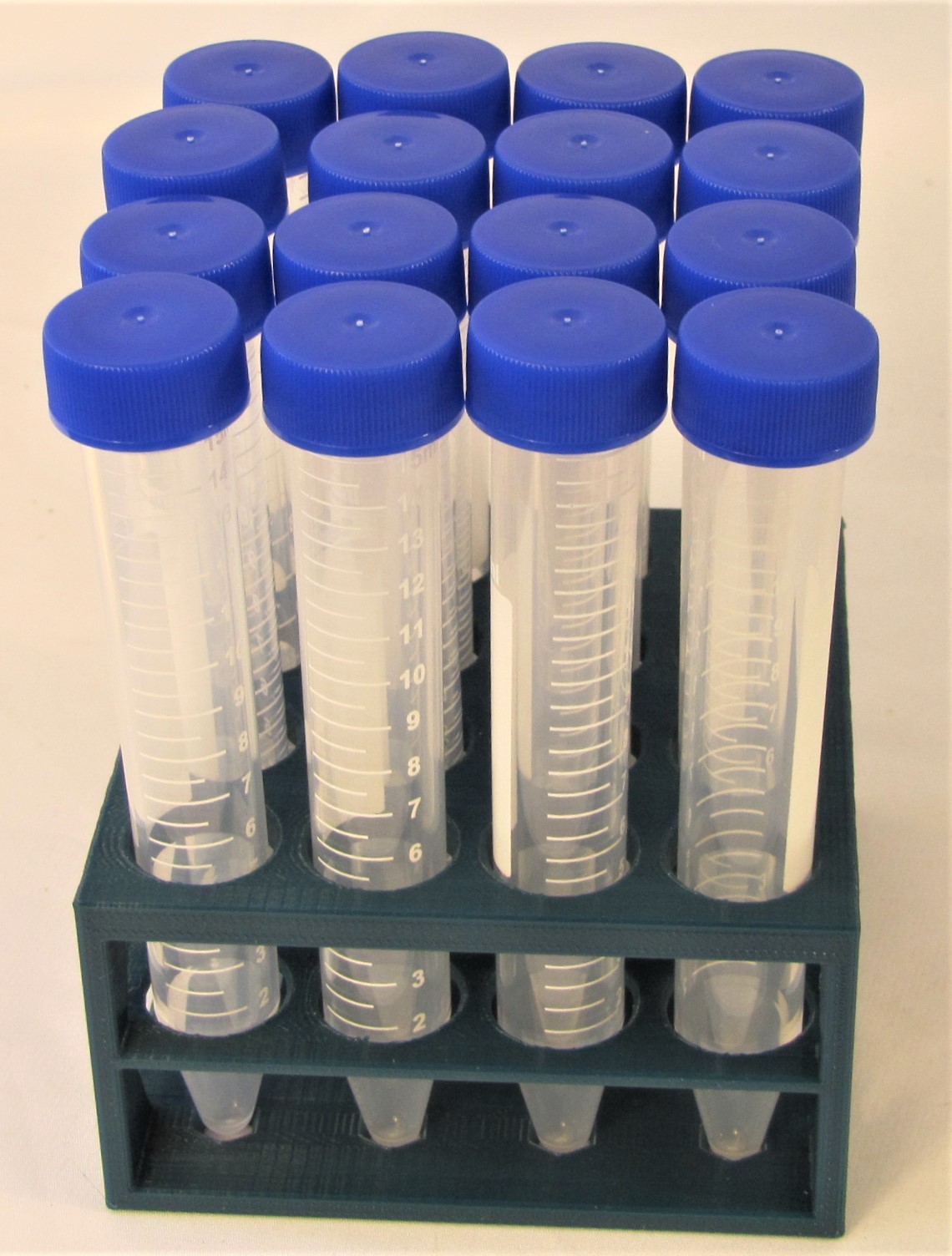Plastic Rack & 10/15 ml 18 mm Centrifuge Test Tube Set w Stand Kids Science Kit