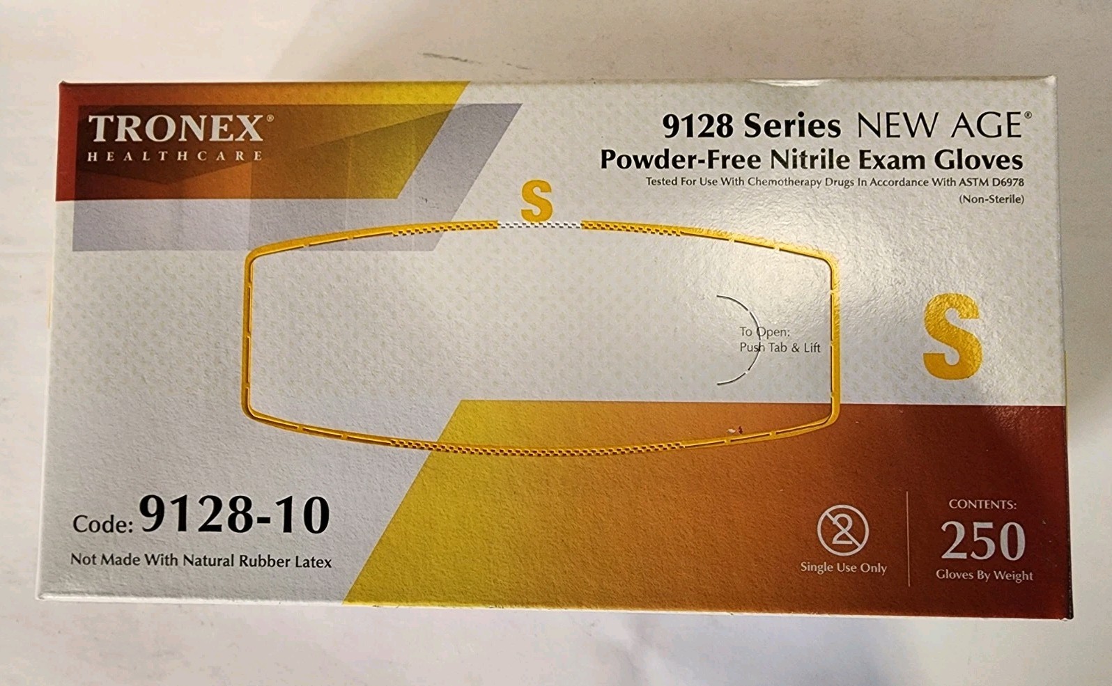 Tronex 9128-10 Nitrile Exam Gloves Small 250ct Powder Free Latex Free