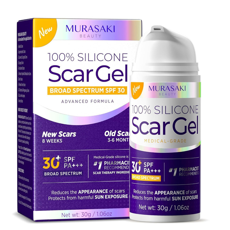 Murasaki Beauty Silicone Scar Gel Scar Cream Spf 30 Advanced Medical-Grade