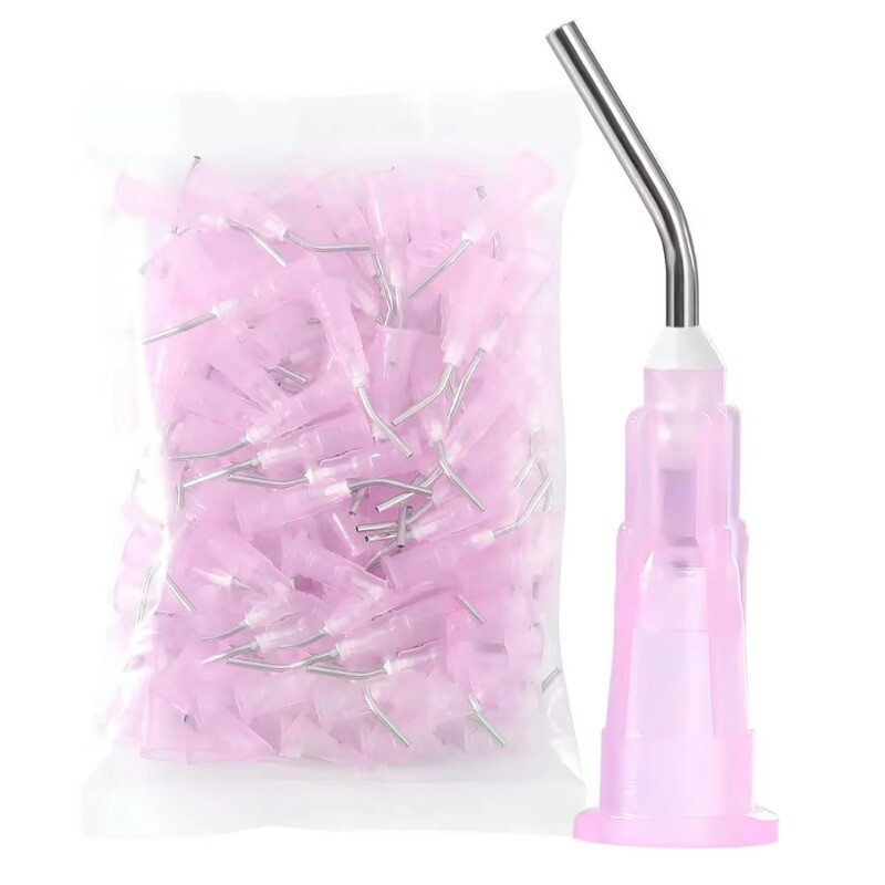 Irrigation Dental Pre Bent Needle Tips For Flow Etch Composite Resin Acid Syring