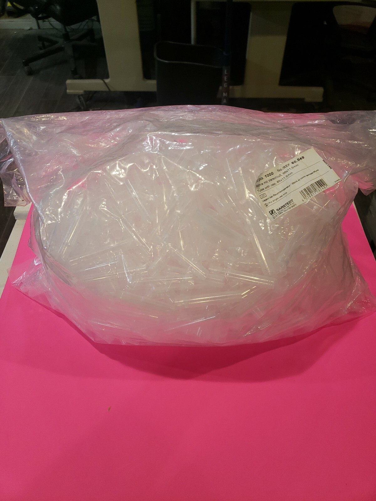 1000 SARSTEDT 3.5ml SC TUBE 12×66 65.549 (Bag of 1000)