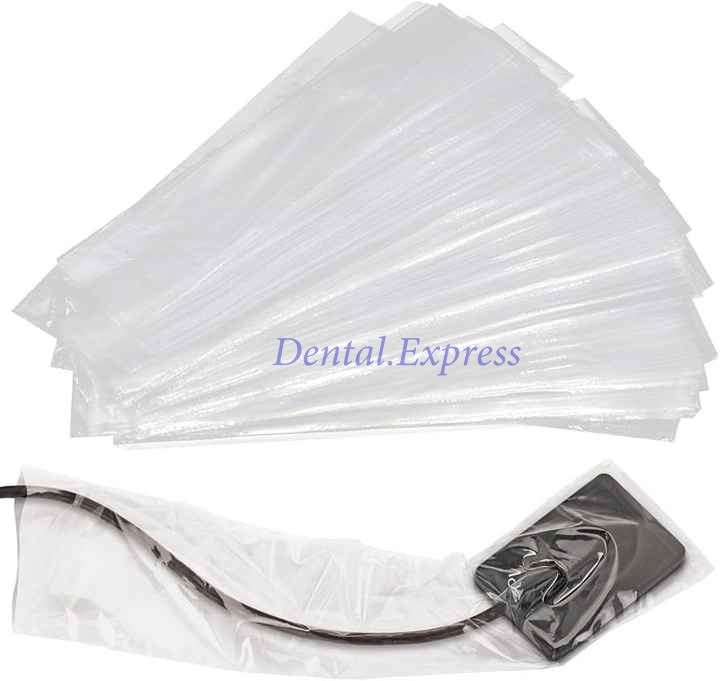 500 X-ray Sensor Sleeve Dental Disposable Plastic Protector Size 4.2/4.5cmx20cm
