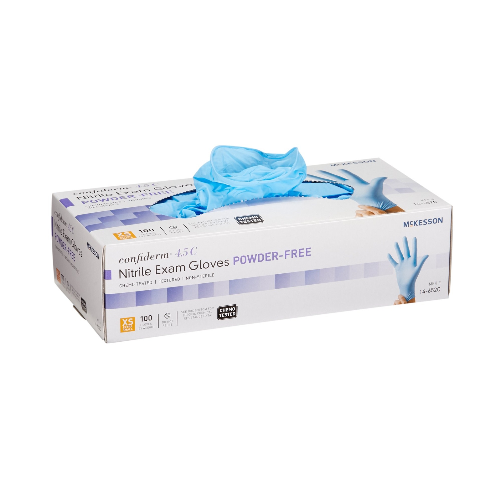 McKesson Confiderm Nitrile Exam Glove – 100 per Box
