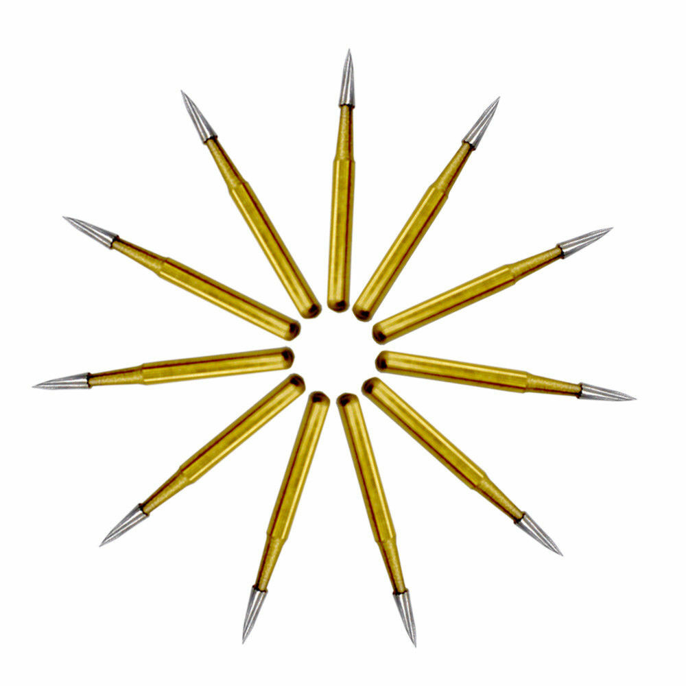 10x Dental Trimming&Finishing Gold Burs Carbide Burs 7901/7803/7104/7404/7205
