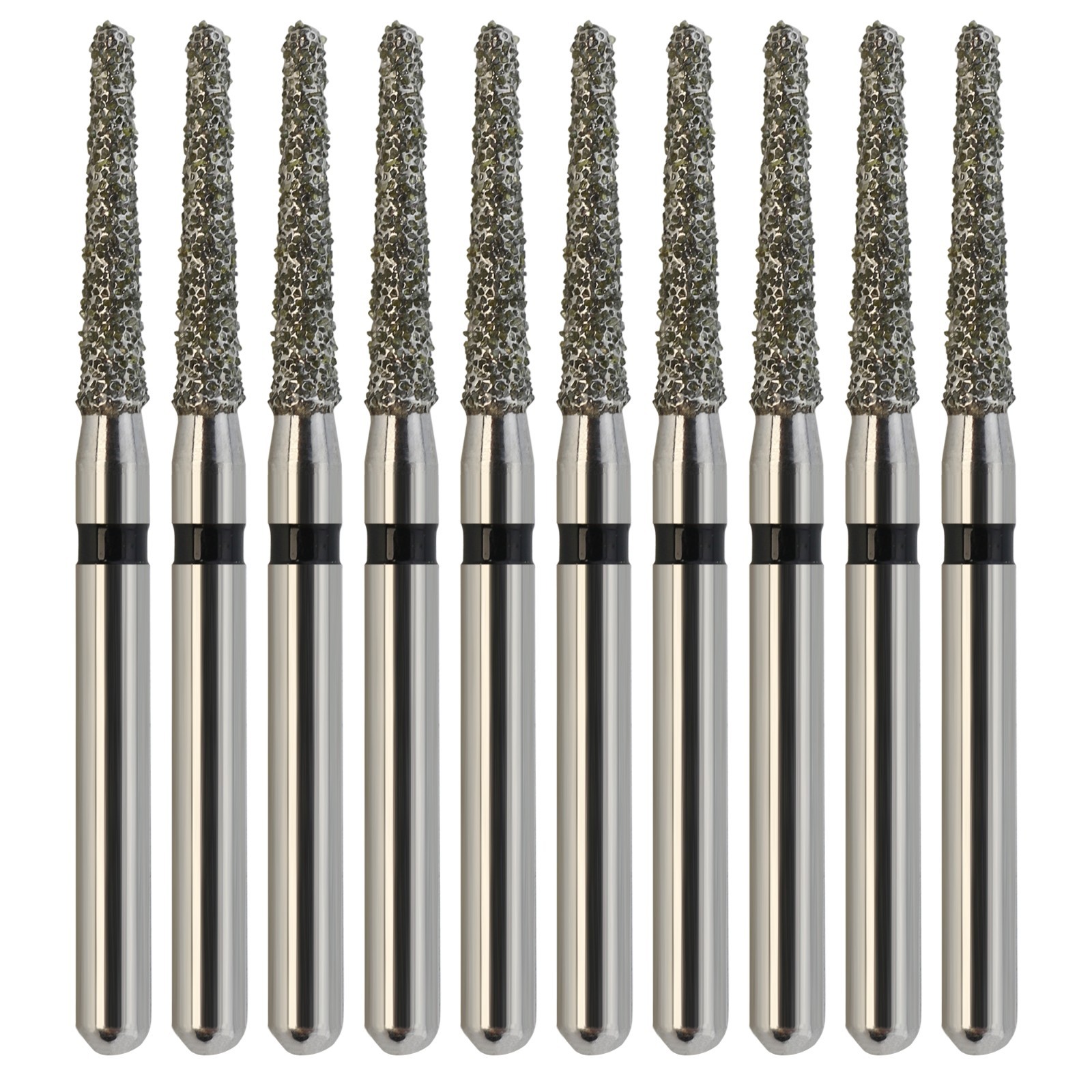 Dental Diamond Burs Round End Taper Chamfer 856/014SC Super Coarse Friction Grip