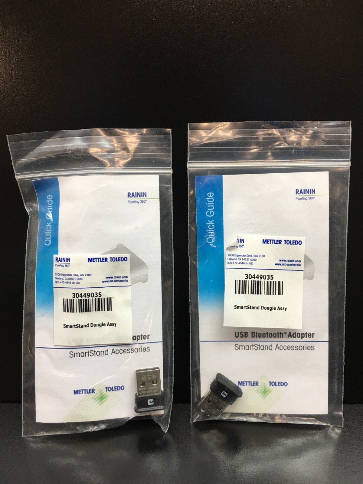 METTLER TOLEDO Rainin REF 30449035 SmartStand Dongle USB Adapter Lot 2 PCS