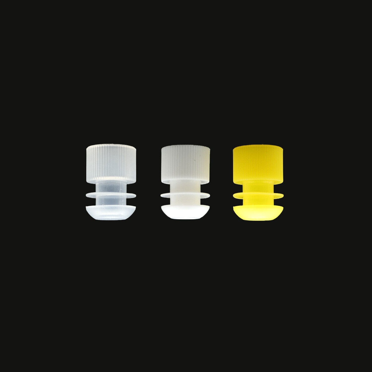 16mm Test Tube Caps, Flange Plug Type, 1,000/bag