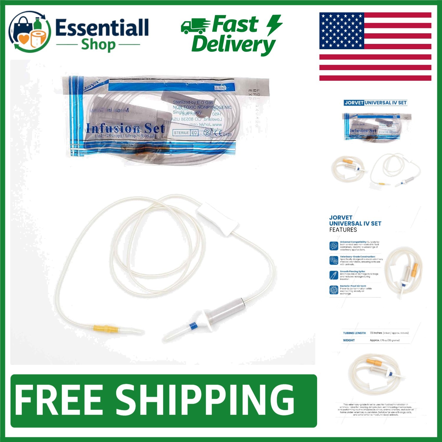 Reliable Veterinary IV Set – Enhance Pet Care with Safe Fluid Delivery Solutions