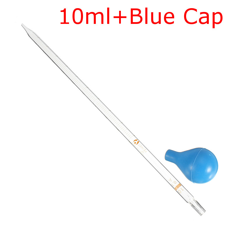 Rubber Head Glass Dropper Graduated Scale Line Transfer Pipette Lab Glassware