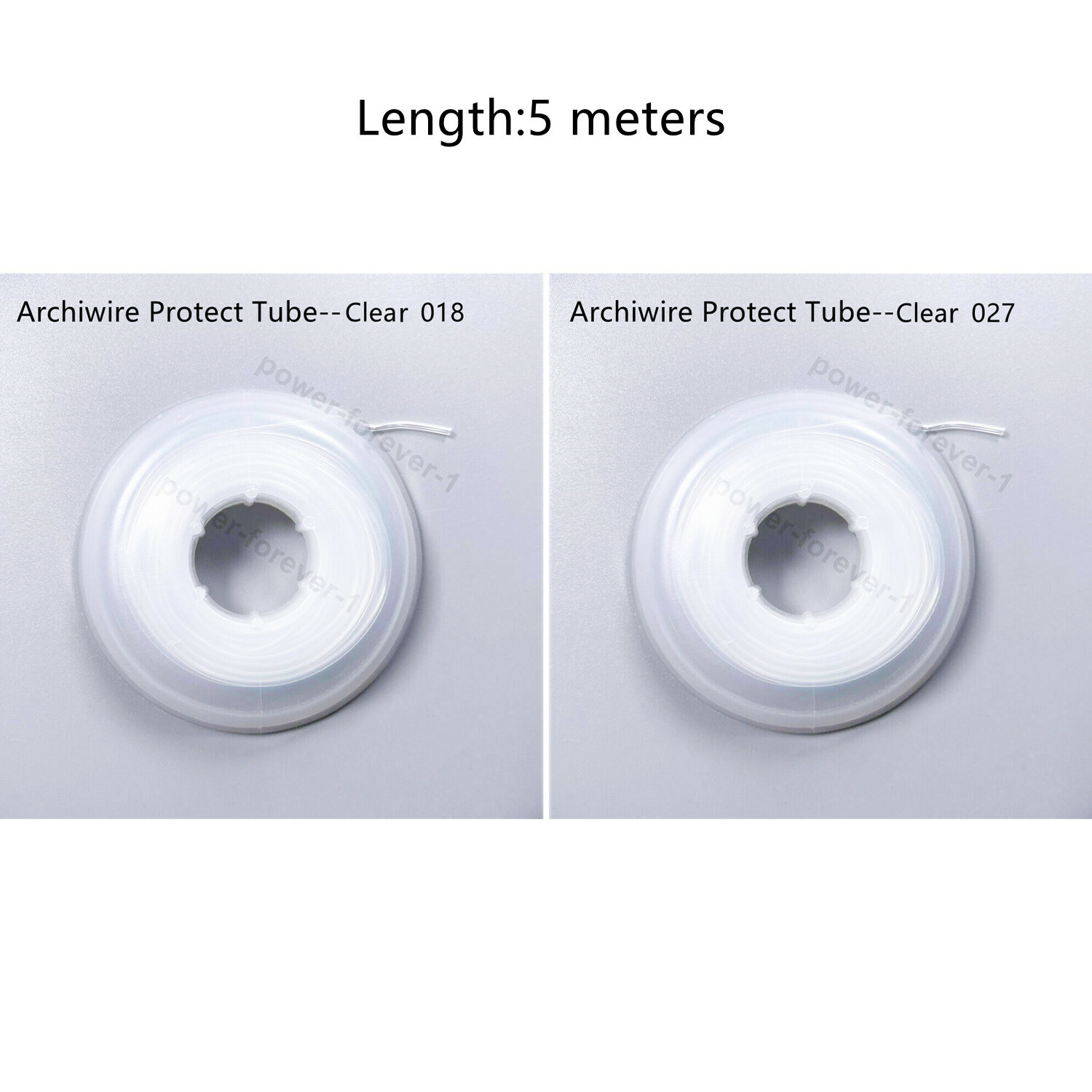 Dental Archwire Elastic Tube Protective Sleeve Elastomeric Tube Clear 018/027