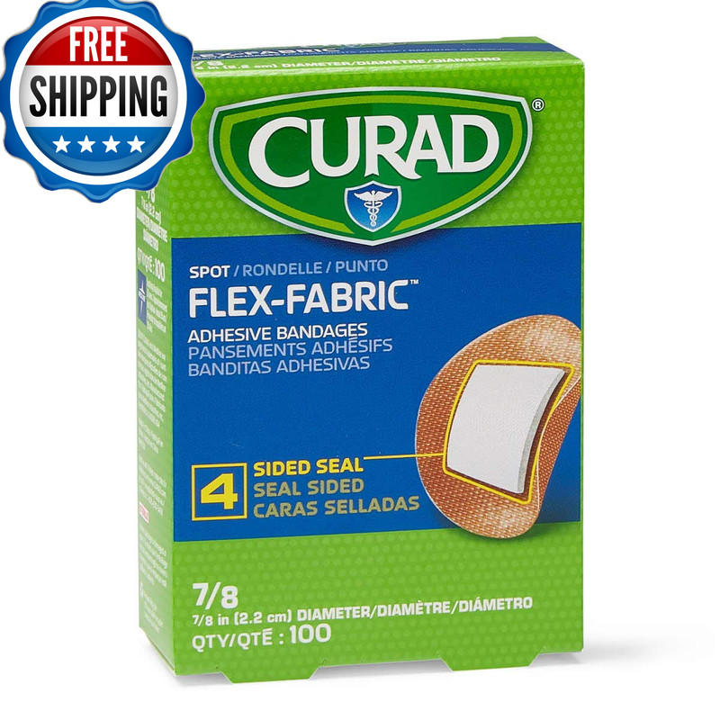 Curad Flex Fabric Spot Adhesive Bandages Bandage Diameter Is 7/8 Pack Of 1200