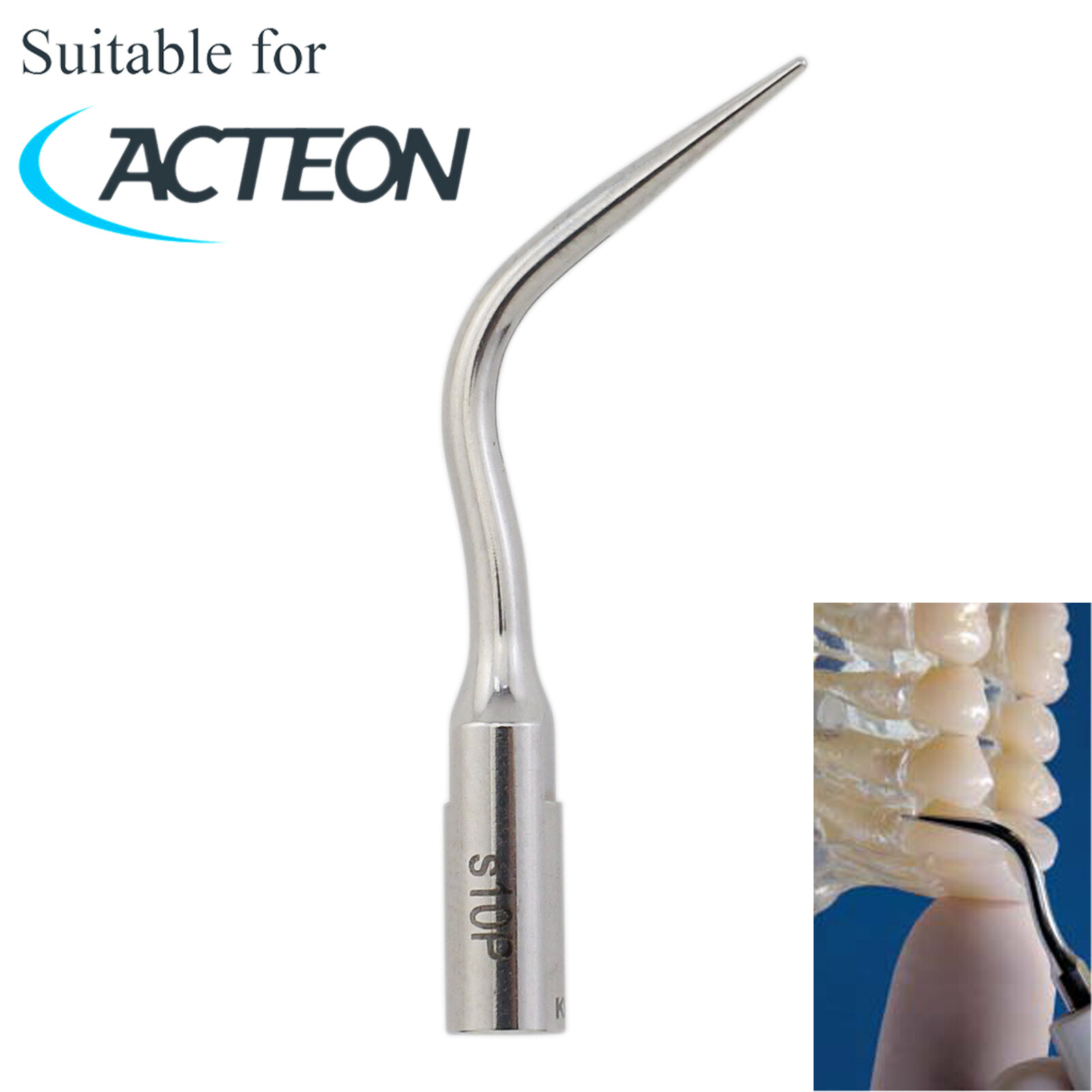 Dental Fits Acteon Satelec Scaler Tips #10P Piezo Perio Tip Scaling Root Planing