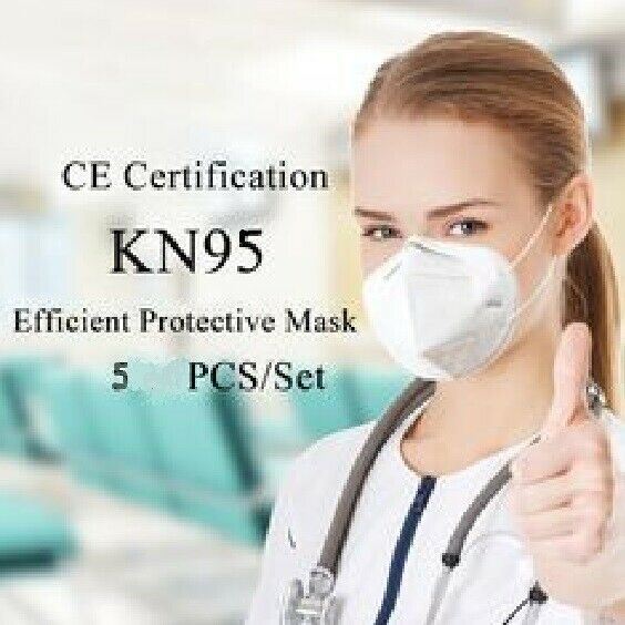 5 Pcs KN95 Medical,Surgical,Dental 5 Layers Face Mask Mouth Cover Shield