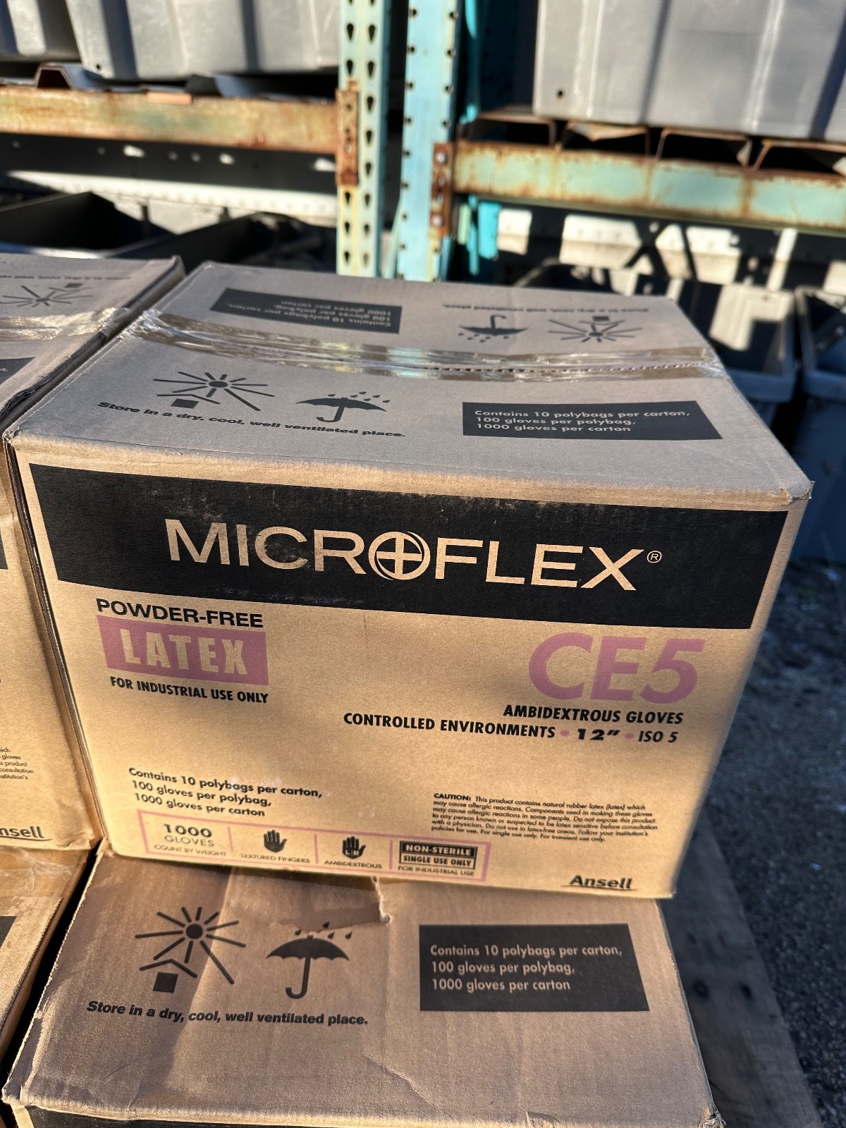 Microflex Powder-Free Latex Ambidextrous Gloves 12″ CE5 XL *Box of 1000* (7011)
