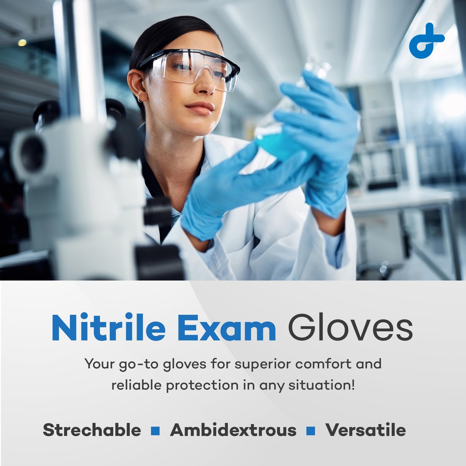 Dealmed Small Sky Blue Nitrile Exam Gloves 1000 Bulk Powder Latex Free