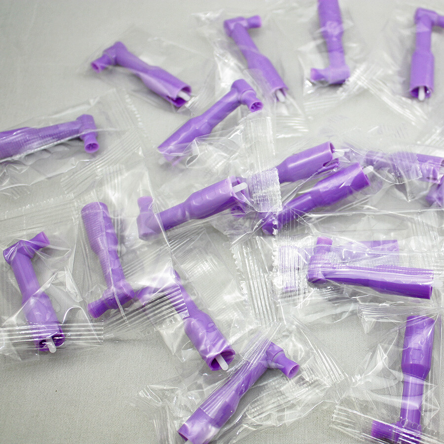 NEW 20 PCS Dental Disposable Pro Angle Prophy Angles Cup Purple