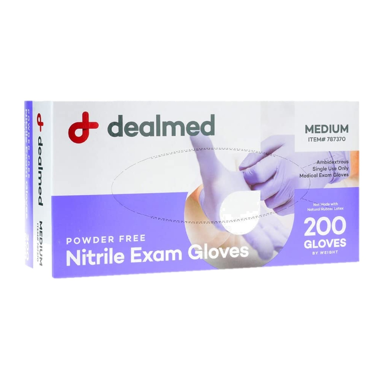 Nitrile Medical Exam Gloves, Latex-Free, Medium 200 ct