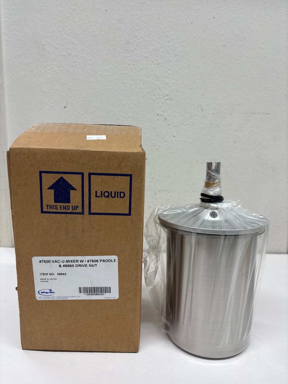 Whip Mix 1200ml Stainless Steel bowl st #08842 or bowl only #09067