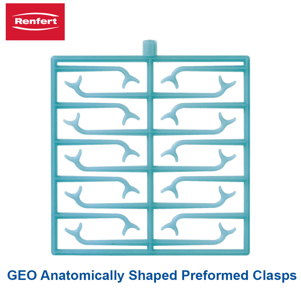 Dental Lab Equipment Renfert GEO Anatomically Shaped Preformed Clasps, 200pcs