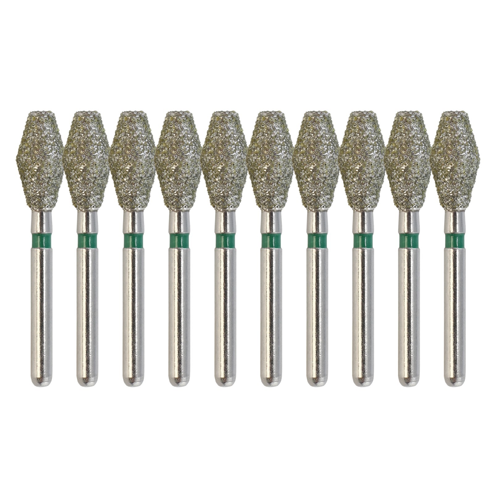Multi-Use Dental Diamond Burs FG 811/038C Barrel Coarse Grit Green High Speed