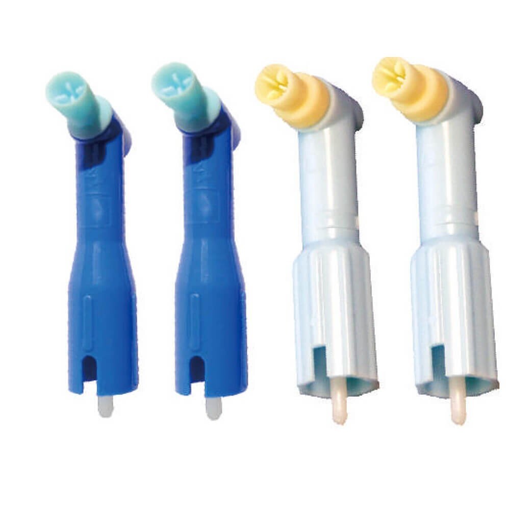 100pcs/pack Dental prophy angel with soft green Latex free cup Blue/White color