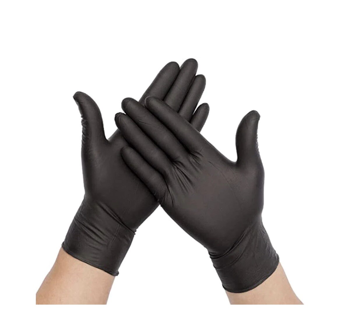 New Black Nitrile Disposable Exam/Medical Gloves 3 Mil, Latex & Powder Free