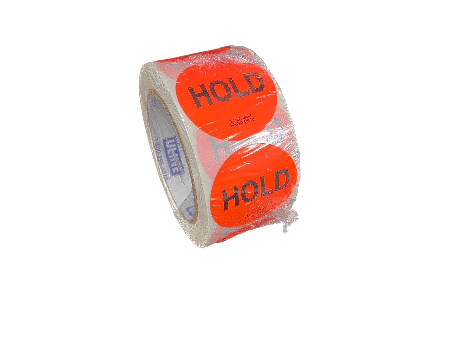 ULINE 2” x 2” “Hold» Circle Inventory Control Label S-1127 (500/pk)