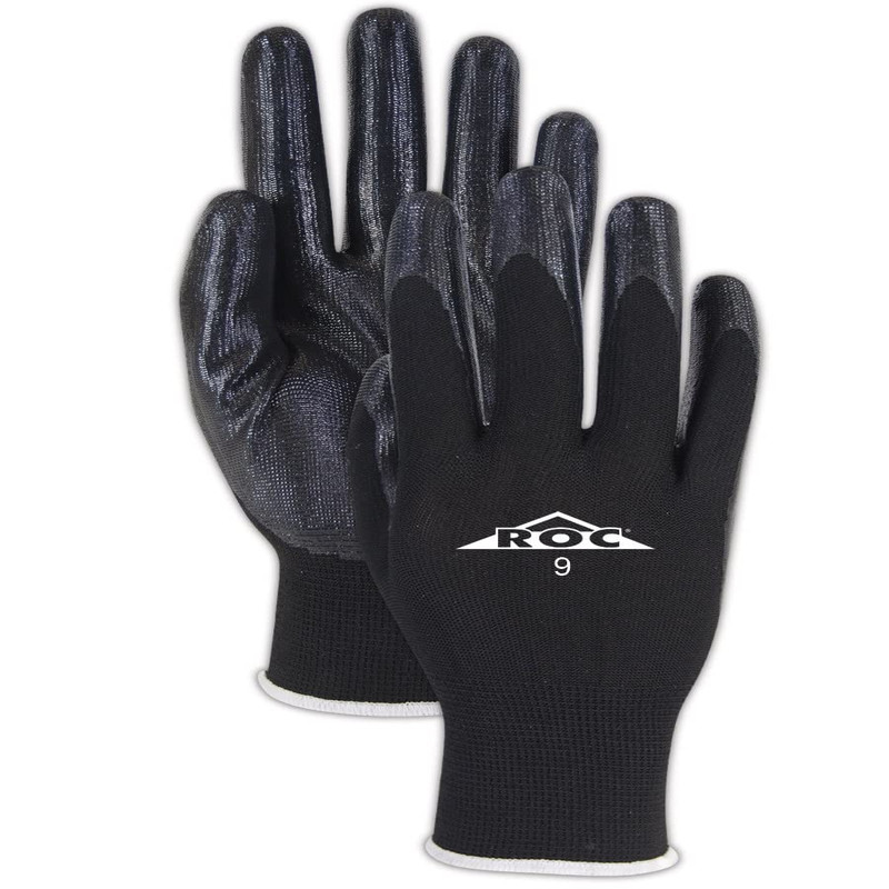 Magid Roc Lightweight 13-Gauge Form-Fitting Nitrile Work Gloves 48 Pairs Size