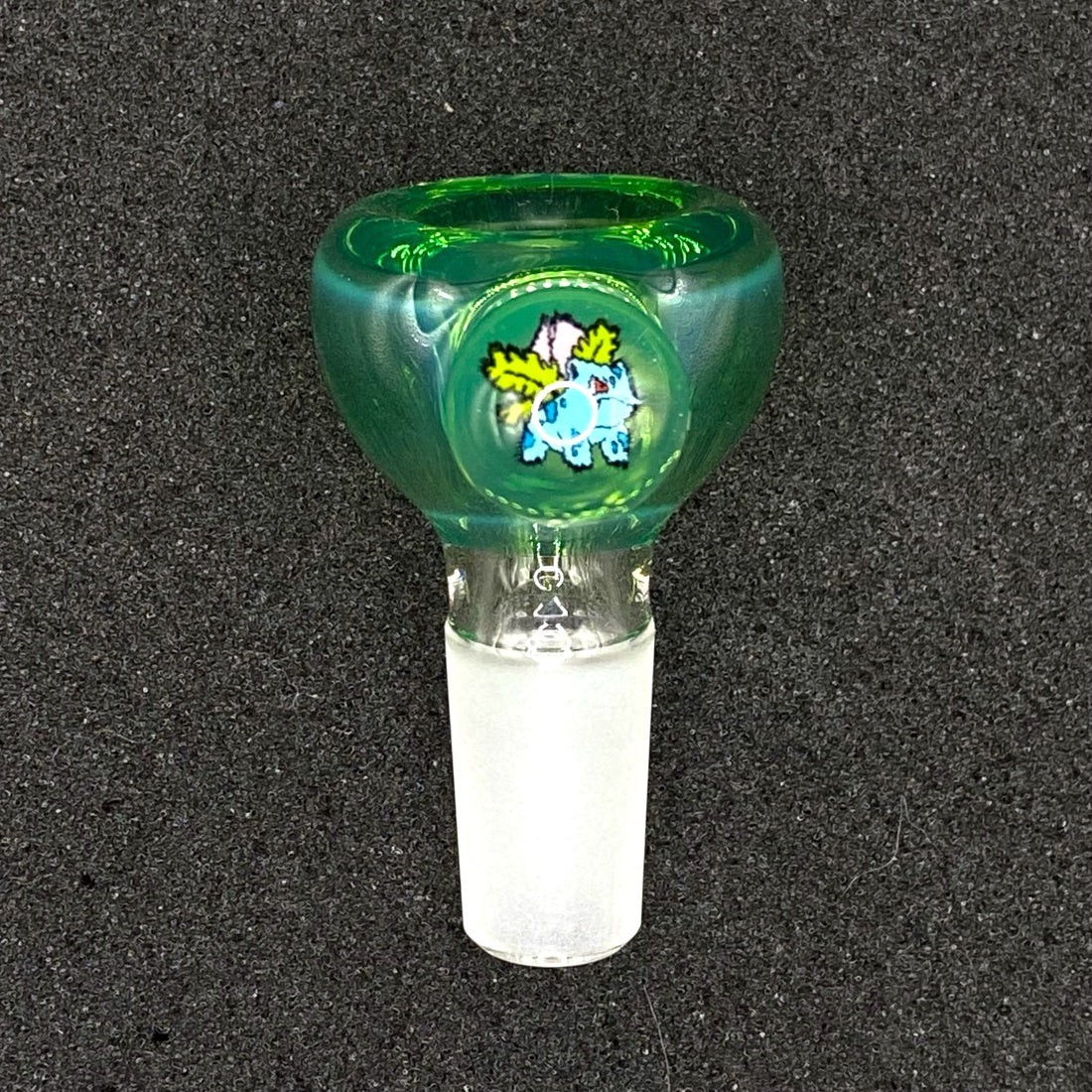 14mm Single Hole Glass Bowl Slide – Ivysaur