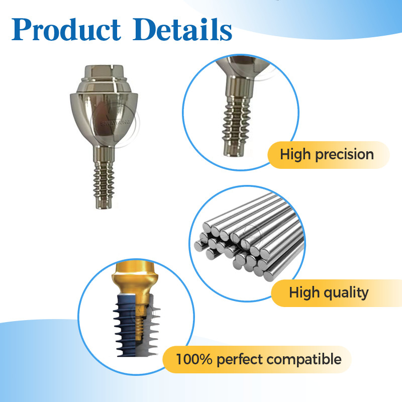 10 pcs Multi unit Straight abutment MU abutment fit to MIS Seven NP SP WP