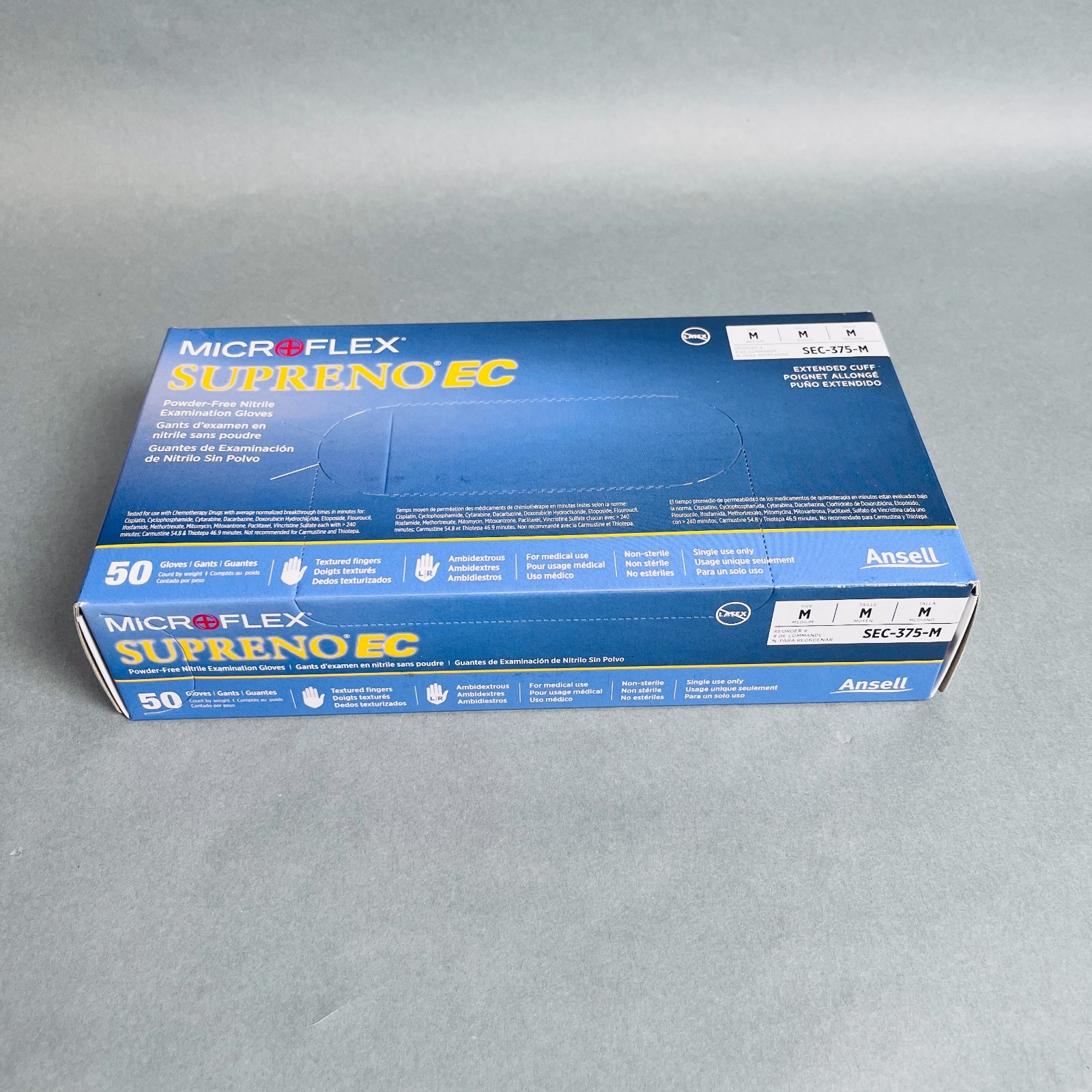 MicroFlex Nitrile Gloves Medium Supreno 4 Boxes of 50 Gloves Each