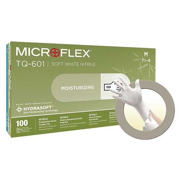 Ansell Tq-601-Xs Tq-601, Disposable Gloves, 2.00 To 2.99 Mil Palm, Nitrile,