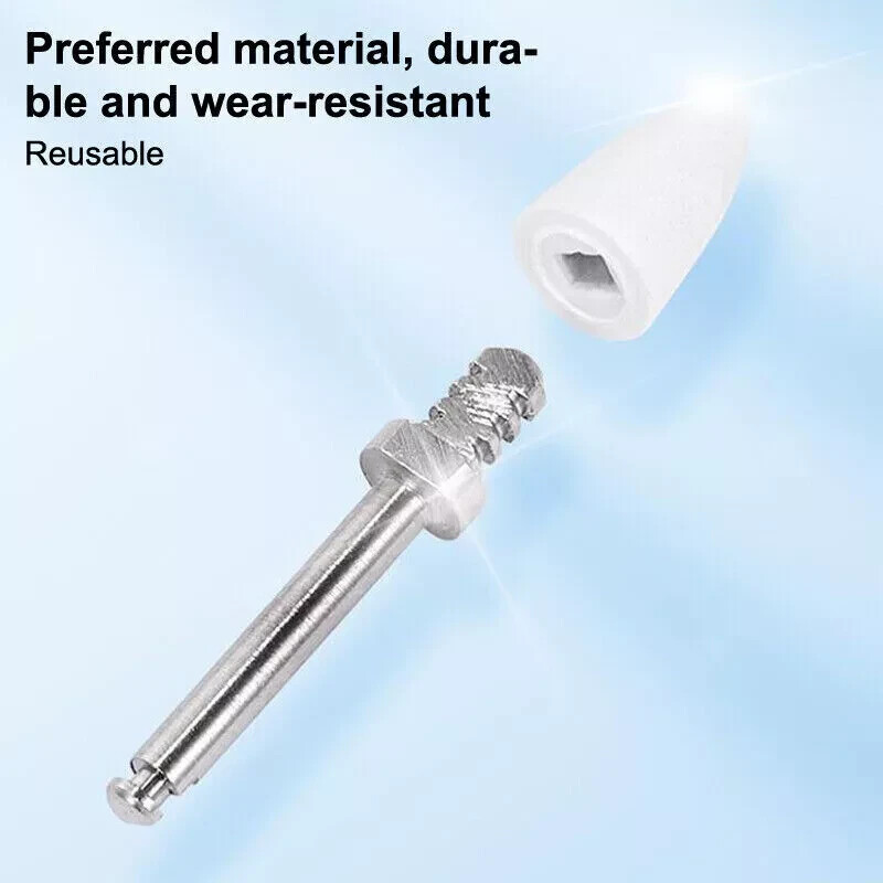 10Pcs Dental Mandrel Finishing Polishing CA Latch Contra Angle For One Gloss HOT