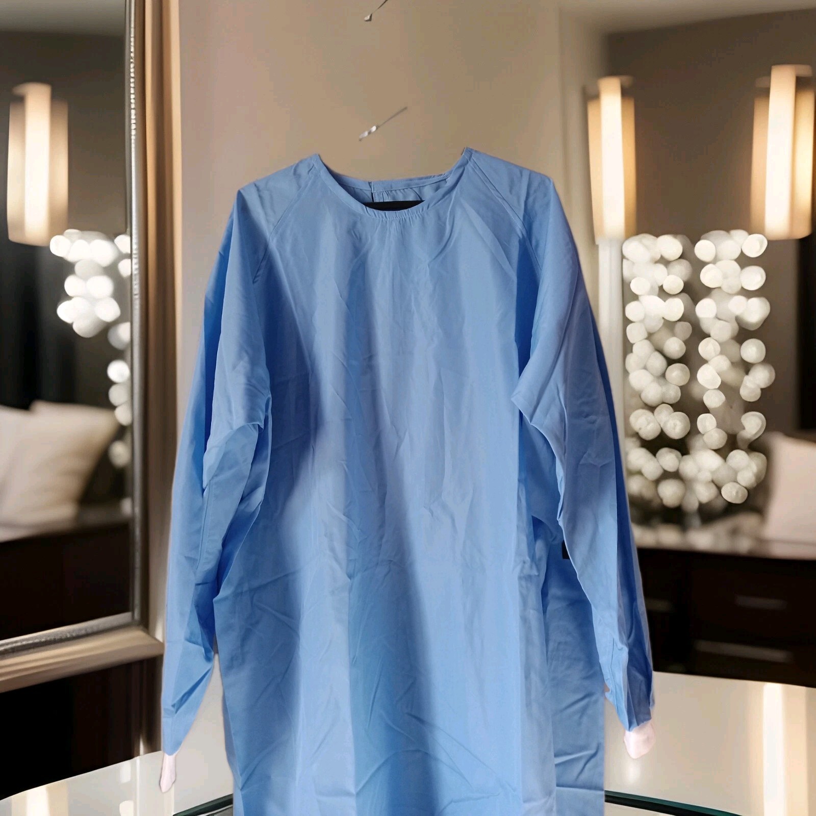 Carhartt Lot Of 10 Blue Protection Gowns 2XL Long Sleeve Dental,Beautician,ECT