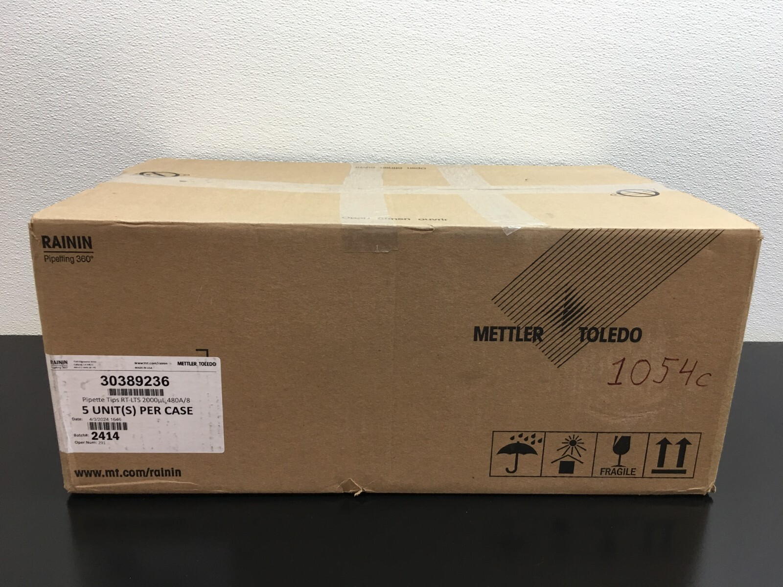 Mettler Toledo Rainin REF 30389236 Pipette Tips RT LTS 2000µL 480A/8 Case