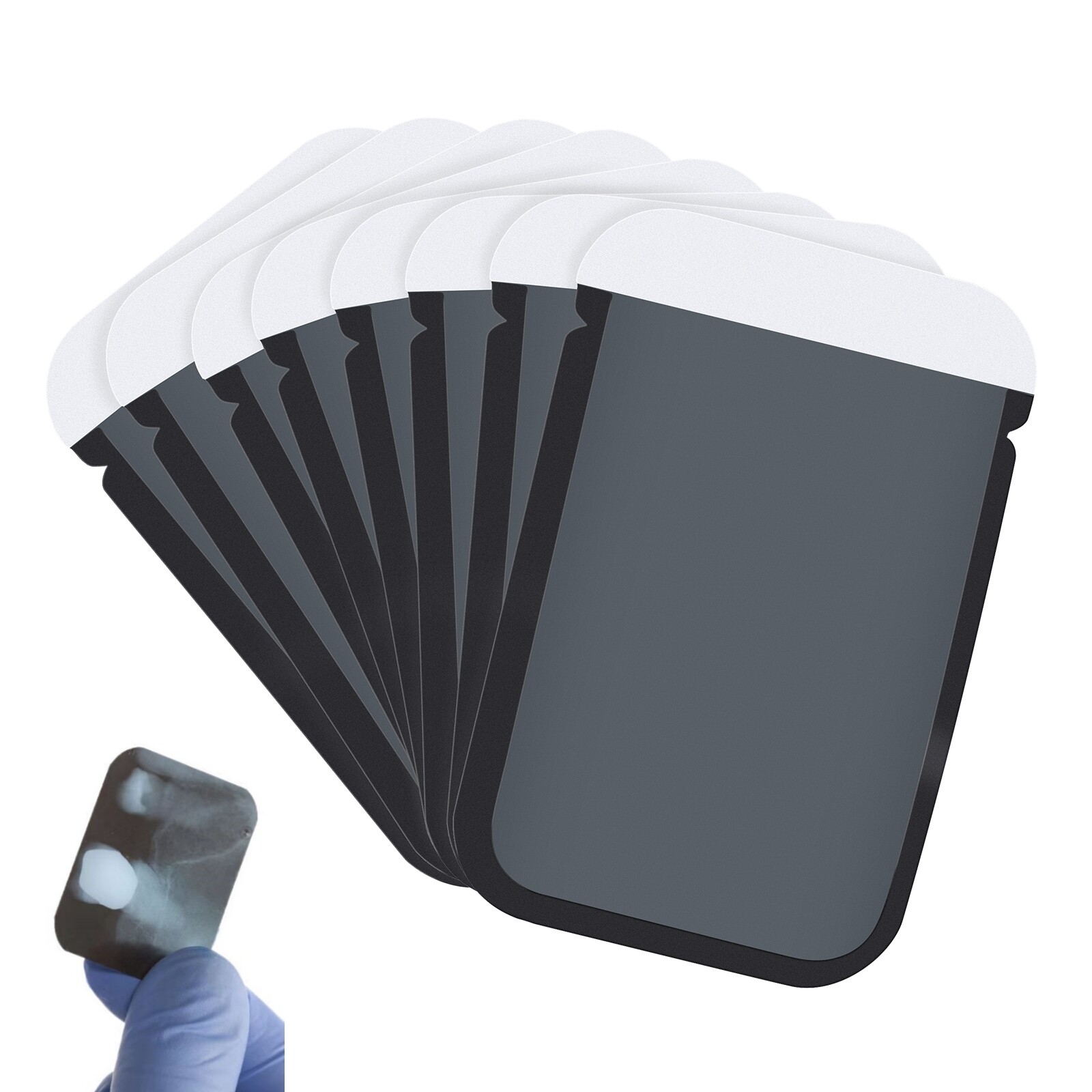 Dental X-Ray Imaging Phosphor Plate Barrier Envelopes #0/1/2 Vertical Opening