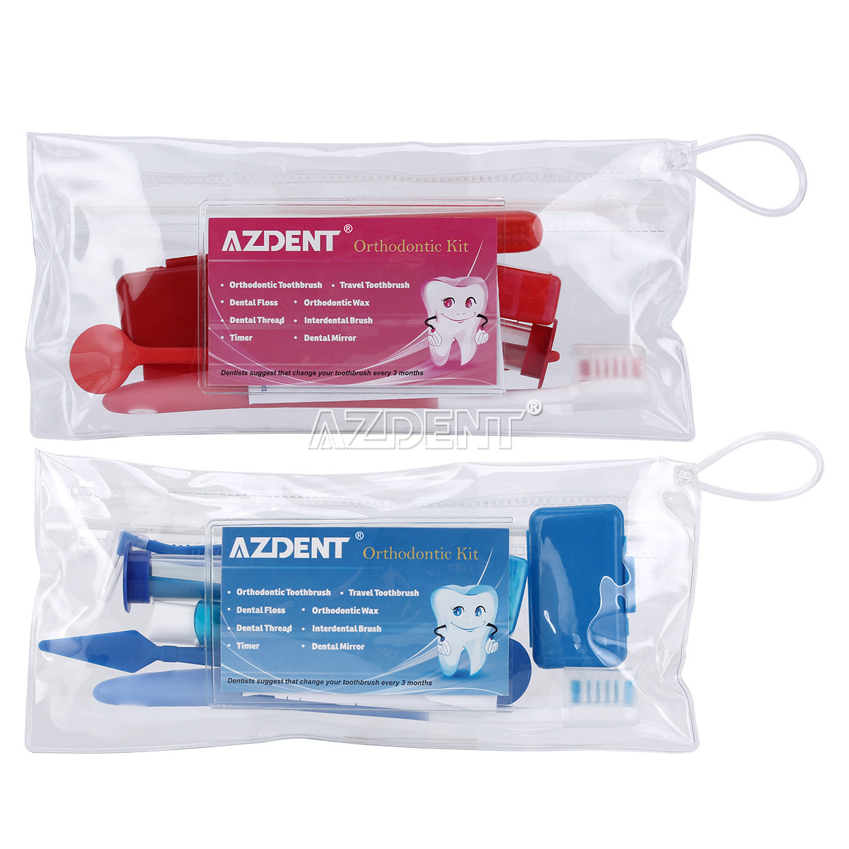 Oral Care Hygiene Teeth Clean Orthodontic Brush Whitening Floss Interdental Kit