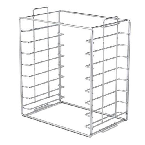 Plasdent Chrome Tray Rack for Size B Tray and Lid, Long Side Loading, 14-1/2″W
