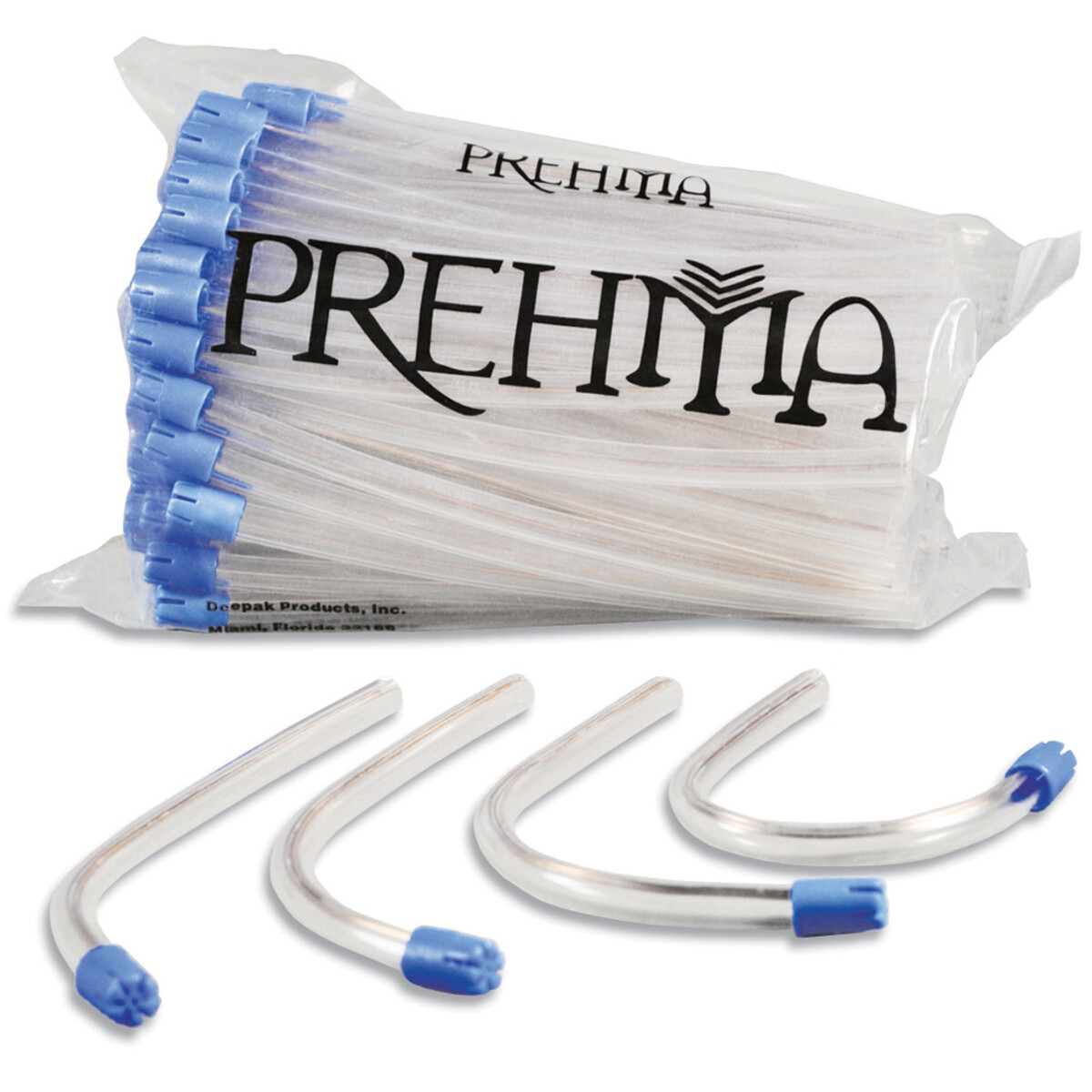 Keystone 12-00110 Prehma Saliva Ejectors Clear with Blue Bonded Tip 6″ 100/Pk
